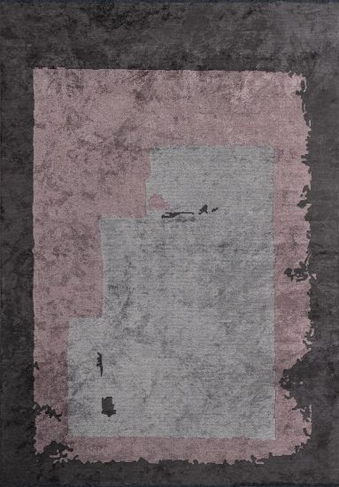 Equinoxo Grey & Pink Abstract Modern Rug