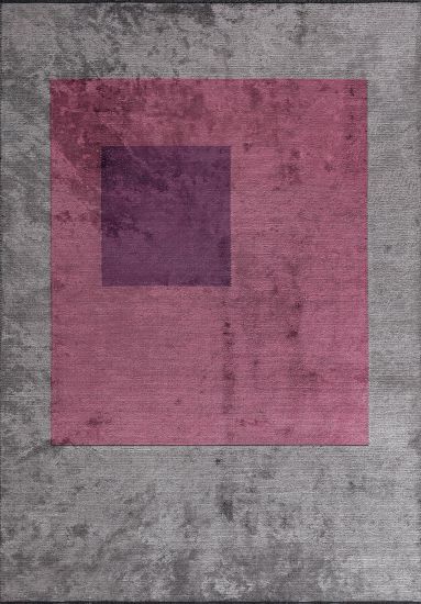 Floreet Grey Pink Geometric Living Room Rug