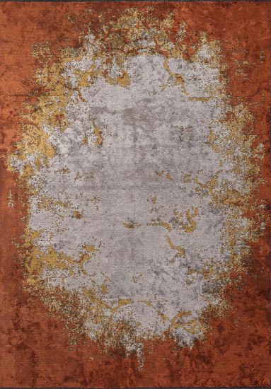 Fable Brown & Yellow Abstract Outdoor Rug