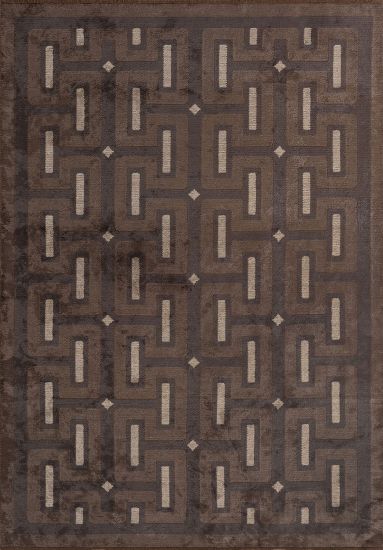 Flick Brown & Beige Geometric Outdoor Rug