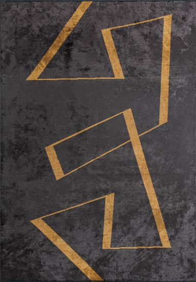 Luxora Grey Geometric Living Room Rug