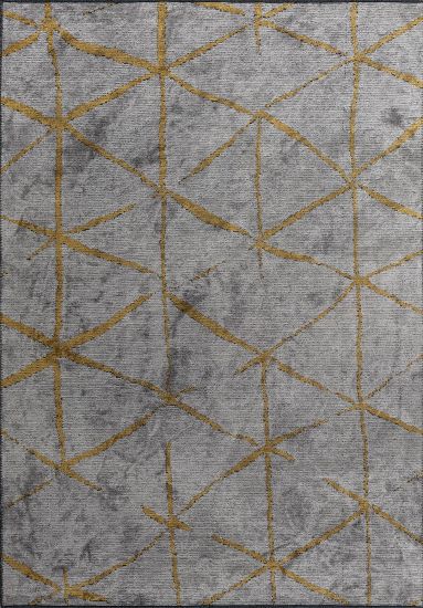 Verdura Grey & Yellow Geometric Area Rug