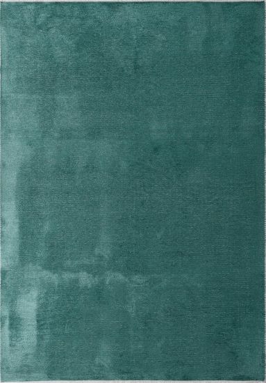 Plain Green Fresco Modern Rug