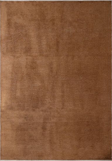 Fresco Brown Plain Modern Rug