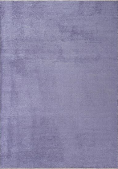 Plain Purple Fresco Modern Rug