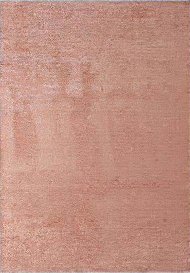 Fresco Pink Plain Bedroom Rug
