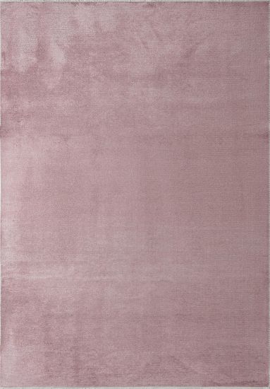 Plain Pink Fresco Bedroom Rug