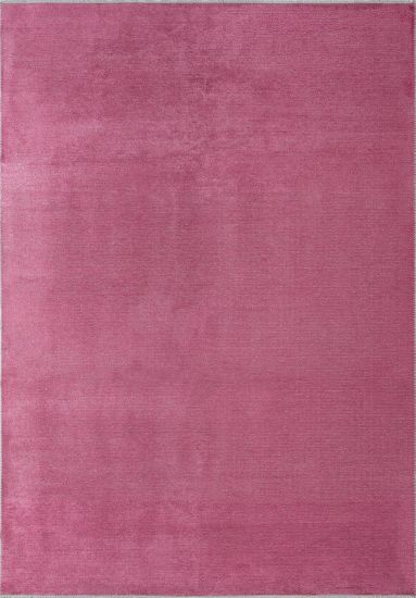 Modern Pink Plain Fresco Rug