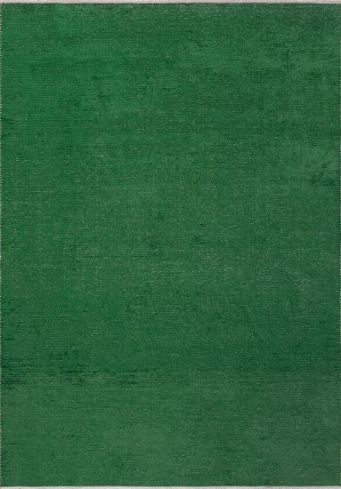 Green Fresco Plain Living Room Rug