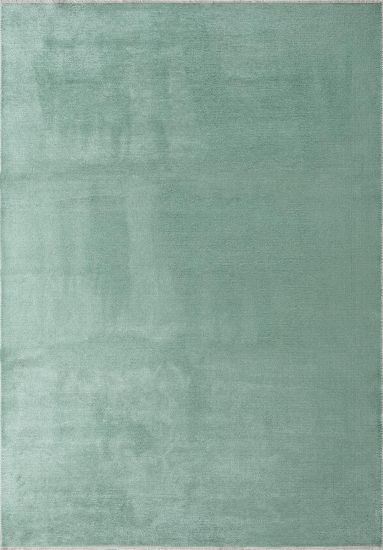Plain Green Fresco Living Room Rug
