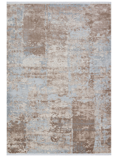 Luxor Brown & Grey Abstract Living Room Rug