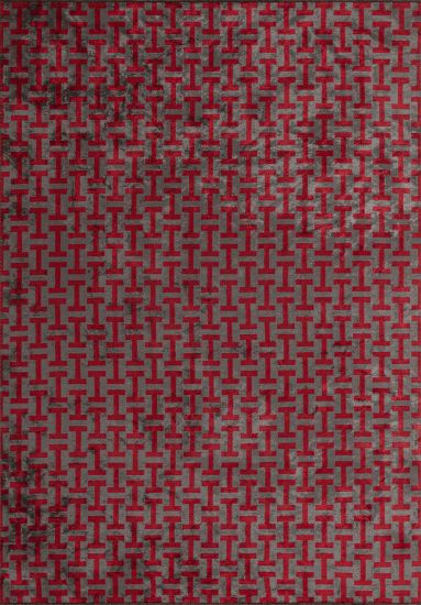 Geometric Grey Fjord Living Room Rug