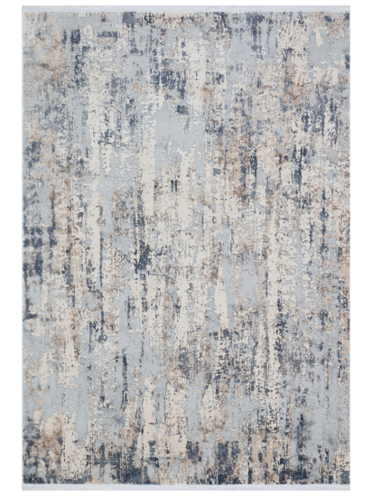 Luxor Chic Distressed Modern Grey & Beige Rug