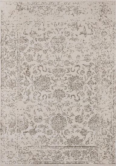 Floral Empress Beige & Grey Living Room Rug