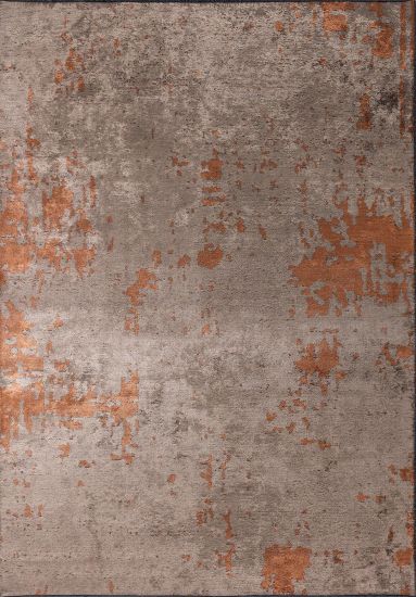 Abstract Brown & Orange Celesta Area Rug