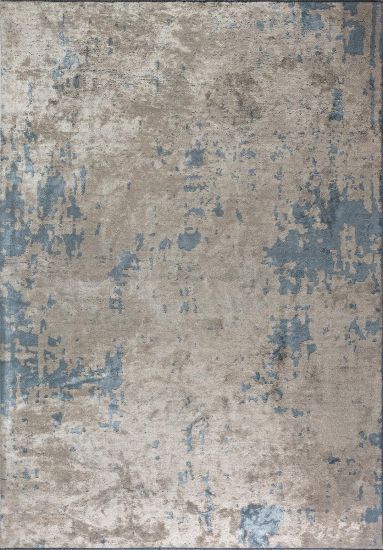 Abstract Grey & Brown Celesta Dining Room Rug