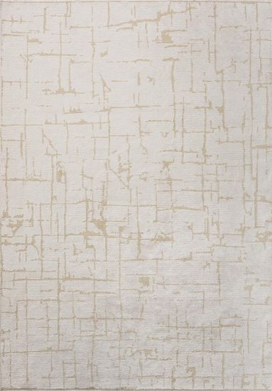 Eclam Abstract Cream & Beige Modern Rug