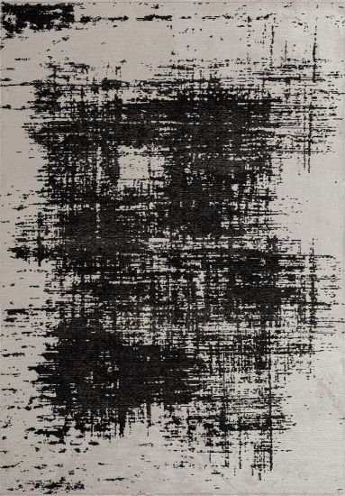 Iseeyou Elemental Grey & Black Dining Room Rug