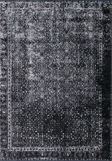 Enchantress Grey & Black Distressed Living Room Rug