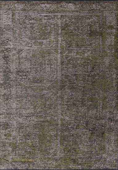 Enchantres Grey & Green Vintage Living Room Rug