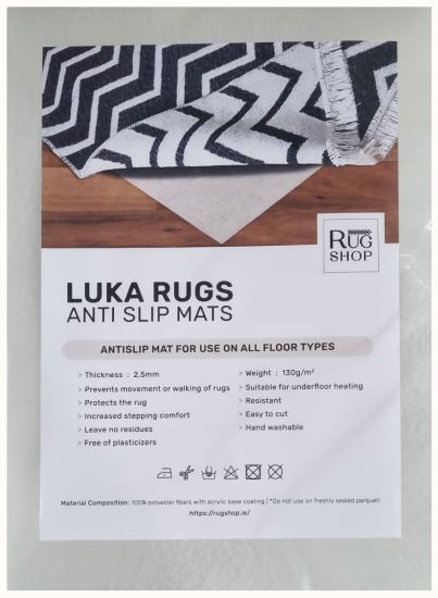 Luka Rugs Underlay Anti-Slip Mats-80x150cm