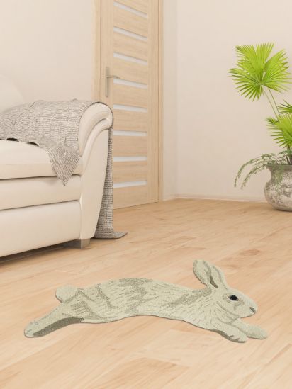 Modern Kids Hand-Tufted Beige & Grey Rug