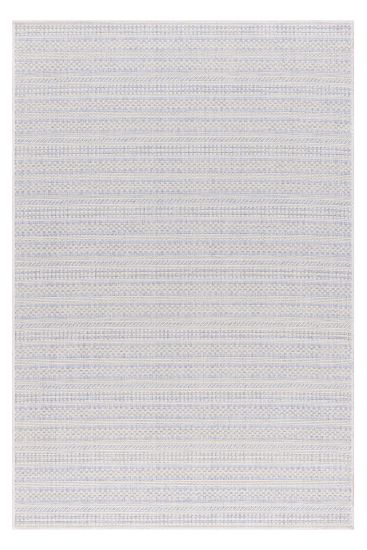 Verdant Blue Beige Stripes Outdoor Area Rug