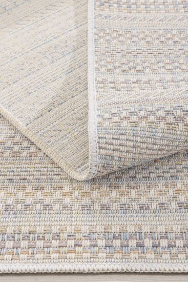 Verdant Beige Multicolour Stripes Outdoor Area Rug