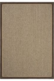 Brown Sisal85 Bordered Jute & Sisal Outdoor Area Rug