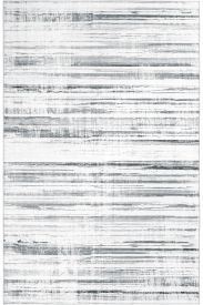 Carnival85 White Grey Abstract Stripes Indoor Rug