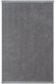Vetrina85 Grey Stripes Plain Living Room Rug