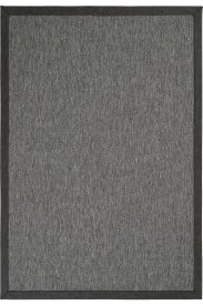 Sisal85 Bordered Jute & Sisal Grey Charcoal Outdoor Area Rug