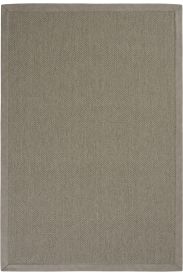 Grey Bordered Jute & Sisal Sisal85 Outdoor Area Rug