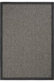Sisal85 Grey Charcoal Bordered Jute & Sisal Outdoor Area Rug