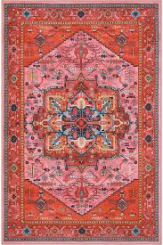 Beylerbeyi85 Red Pink Persian & Oriental Living Room Rug