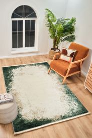 Perre75 Beige Green Modern Abstract Area Rug