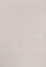 Blissful Cream Geometric Bedroom Rug