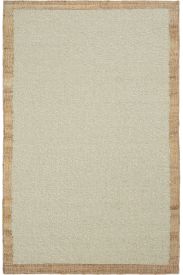 Woptil Beige & Brown Bordered Dining Room Rug