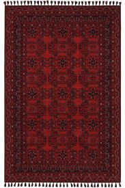 Aptolias Red Black Persian & Oriental Bedroom Rug