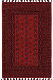 Aptolias Red Black Persian & Oriental Indoor Rug