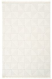 Stoptral Cream Patterned Bedroom Rug