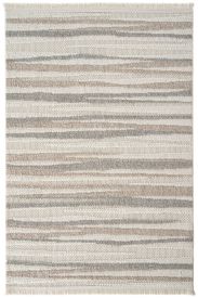 Miptasa Beige Brown Modern Stripes Indoor Rug