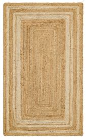 Vimptal Brown Jute & Sisal Bordered Outdoor Area Rug