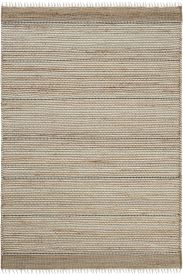 Vimptal Brown Cream Plain Stripes Outdoor Area Rug