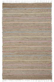 Vimptal Brown Multicolour Plain Stripes Outdoor Area Rug