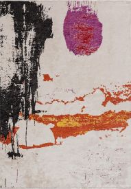 Abstract Multicolour Vibrant Living Room Rug