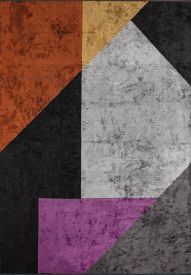 Luminous Multicolour Geometric Outdoor Rug