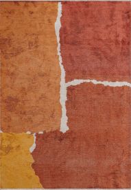 Abstract Orange & Yellow Enchantment Area Rug