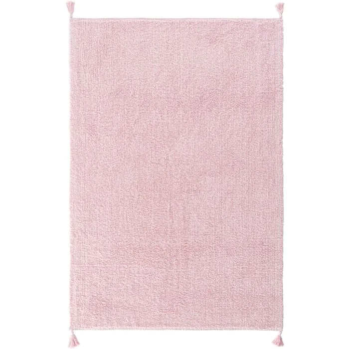 Coptina Pink Plain Living Room Rug