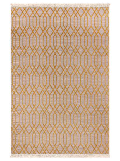 Geometric Yellow Legacy Living Room Rug